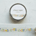 Clear Tape: Colourful Paper Rings (7 mm, Foil-Stamped)