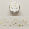 Clear Tape: Star Chain (30 mm, Foil Stamped)