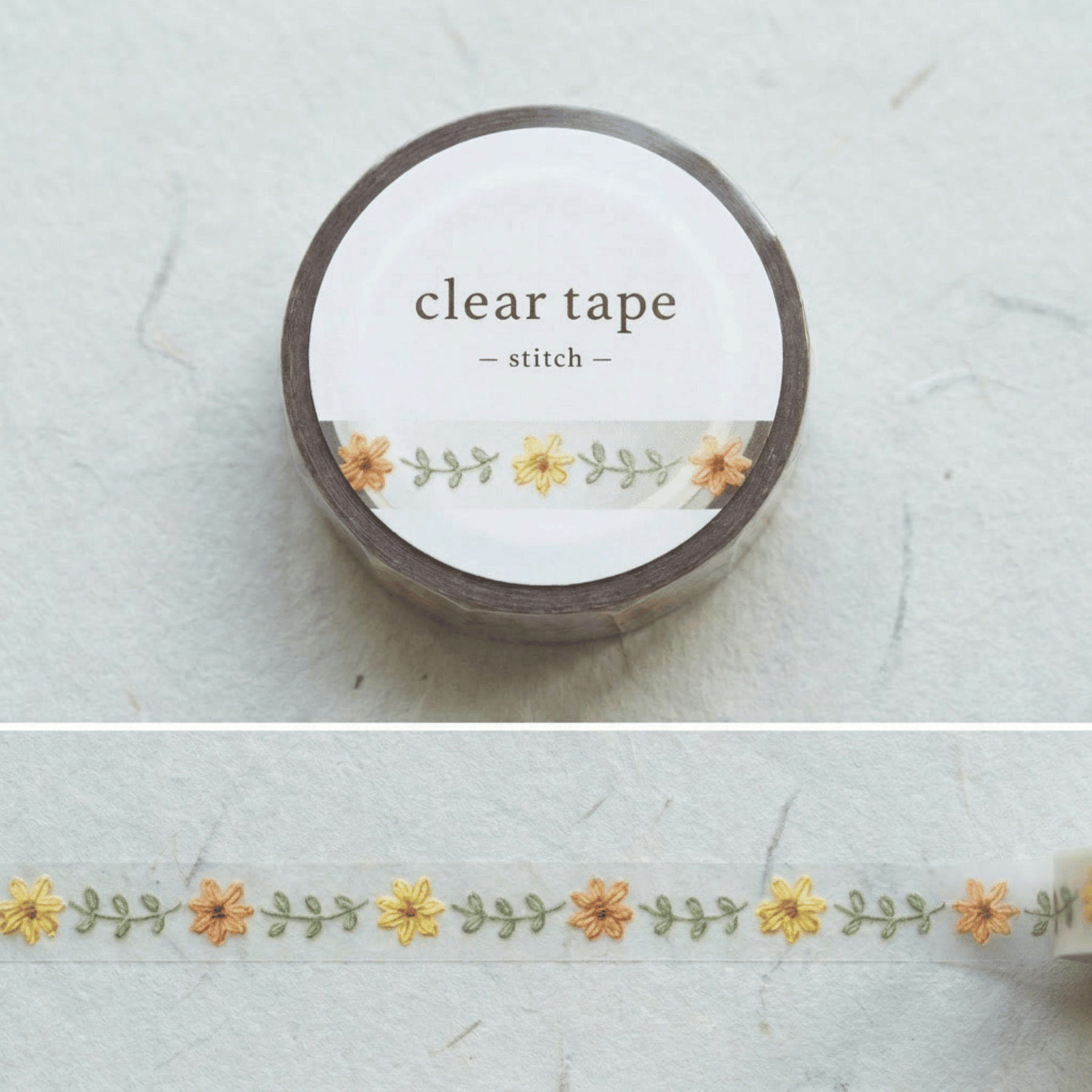 Clear Tape: Stitch Flower 2 (7 mm)