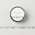 Clear Tape: Hokkori - Flower 2 (7 mm, Foil Stamped)
