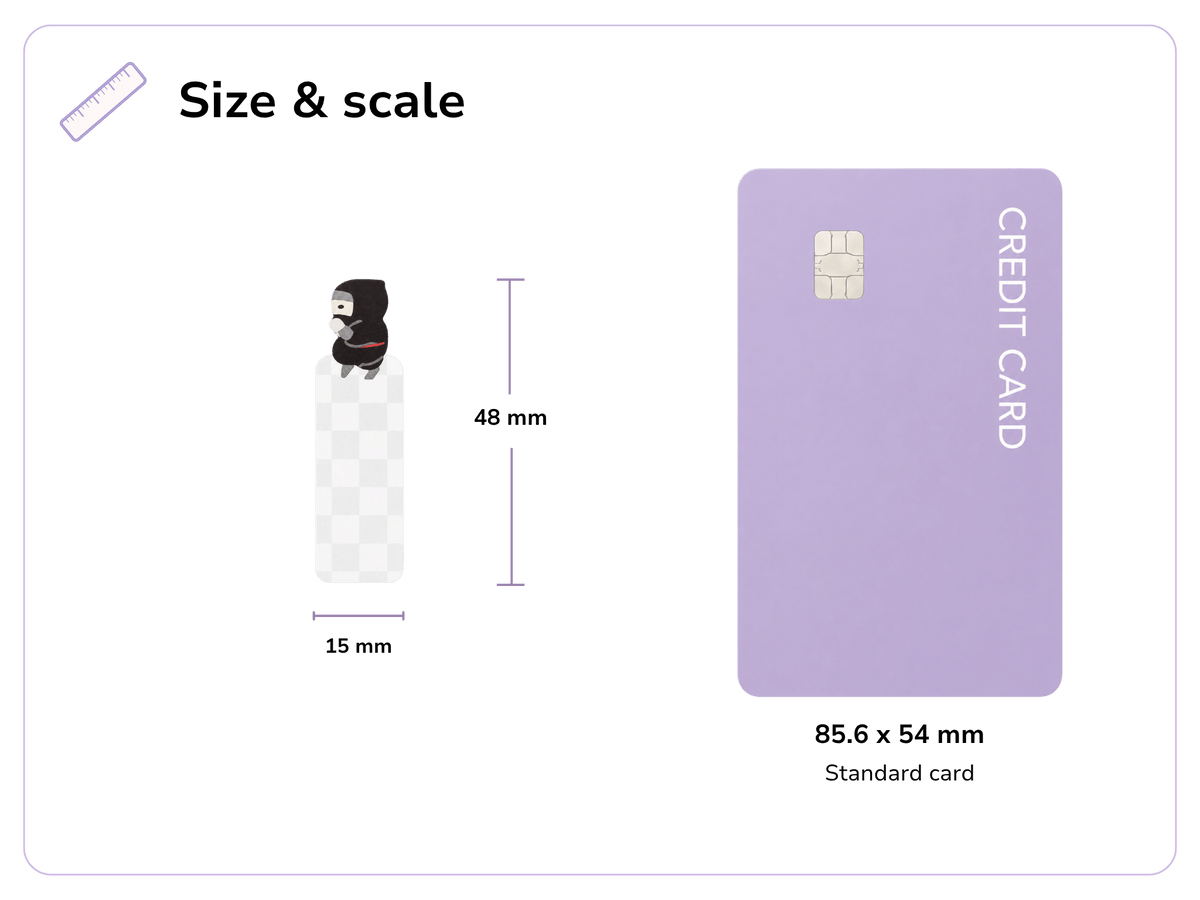 Size and scale image for Ninja Sticky Page Markers